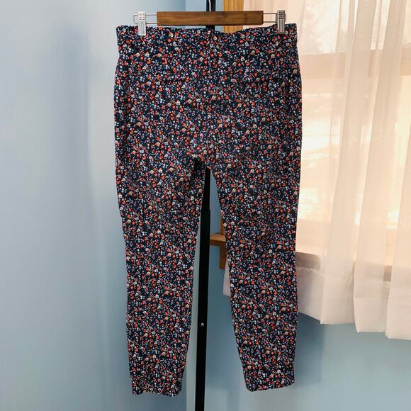 GAP Floral Skinny Ankle Pants Size 6R - Picture 6 of 7